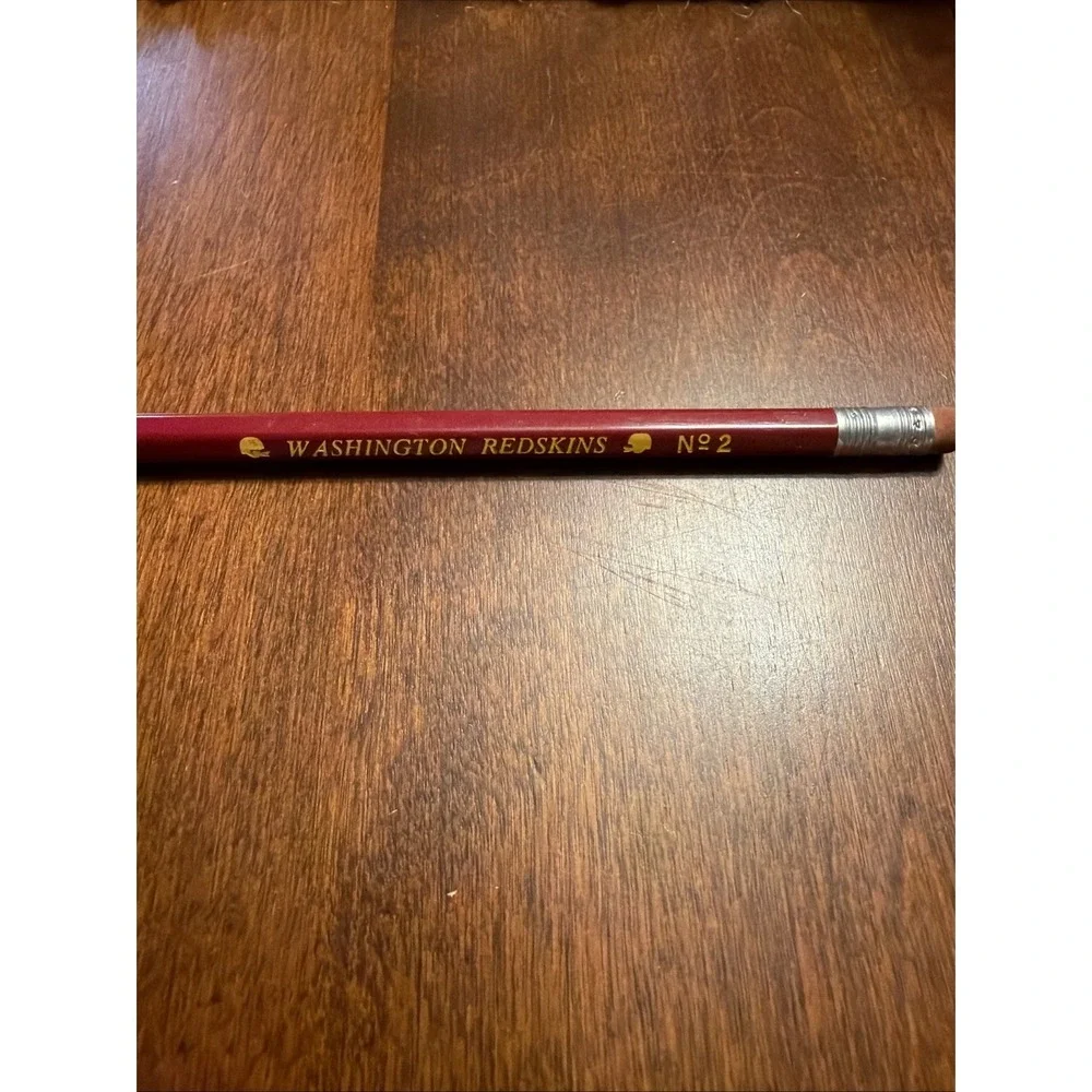 Vintage WASHINGTON REDSKINS Pencil - NFL Red Yellow Football Helmets